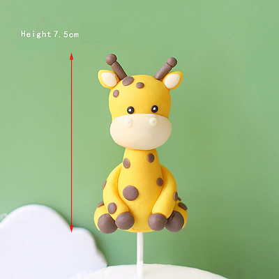 Jaunais dzīvnieks tīģeris lauva zilonis multfilma kūka Topper Forest džungļu safari cupcake dekors 1. dzimšanas dienas ballītei jaukas dāvanas