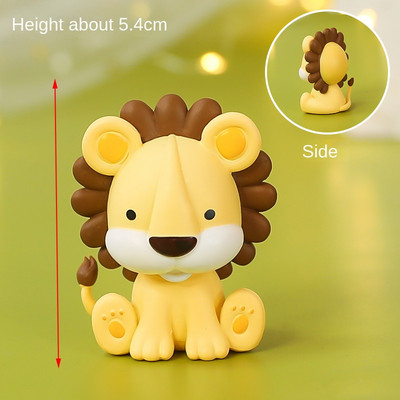 Jaunais dzīvnieks tīģeris lauva zilonis multfilma kūka Topper Forest džungļu safari cupcake dekors 1. dzimšanas dienas ballītei jaukas dāvanas