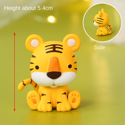 Jaunais dzīvnieks tīģeris lauva zilonis multfilma kūka Topper Forest džungļu safari cupcake dekors 1. dzimšanas dienas ballītei jaukas dāvanas