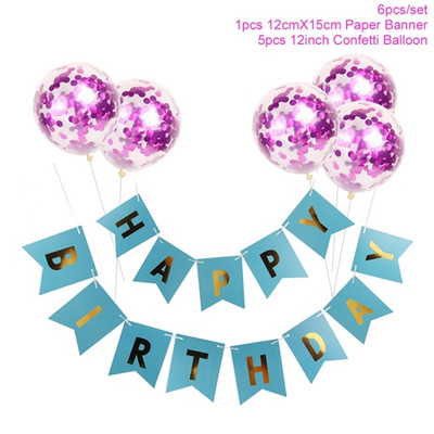 1 set banner la mulți ani confetti balon din latex fundal pentru petrecere de aniversare decorațiuni de perete pentru baby shower diagramă colorată de perete