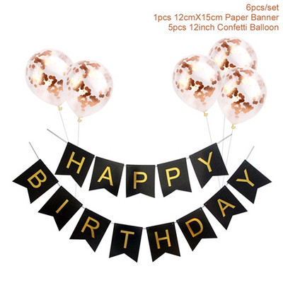 1 set banner la mulți ani confetti balon din latex fundal pentru petrecere de aniversare decorațiuni de perete pentru baby shower diagramă colorată de perete