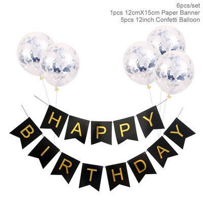 1 set banner la mulți ani confetti balon din latex fundal pentru petrecere de aniversare decorațiuni de perete pentru baby shower diagramă colorată de perete