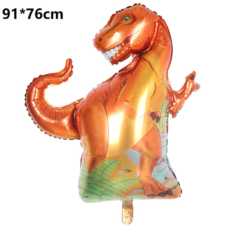 6gab liels dinozauru alumīnija folijas balons 32 collu sarkans zaļš numura balons dinozauru ballīte meža ballītes dekorēšana bērnu duša