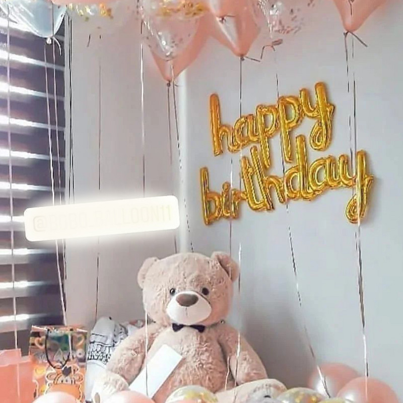 Daudz laimes dzimšanas dienā balons, dekoratīvs reklāmkaroga burts alumīnija folijas balons pieaugušo dzimšanas dienas ballītei dekoratīvs bērnu dušas reklāmkaroga piederums