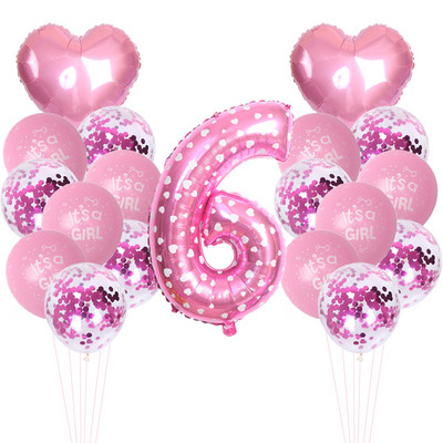 19gab 32 collu numuru balons zēniem un meitenēm daudz laimes dzimšanas dienas ballīšu dekorēšanas baloni Jubilejas bērnu dušas piederumi globos