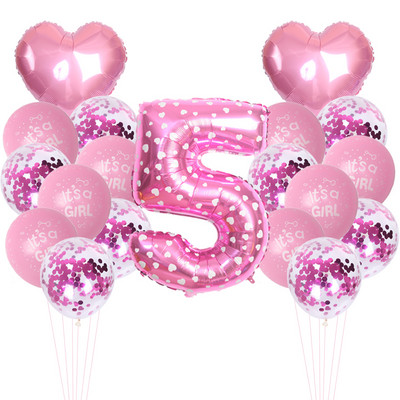 19gab 32 collu numuru balons zēniem un meitenēm daudz laimes dzimšanas dienas ballīšu dekorēšanas baloni Jubilejas bērnu dušas piederumi globos