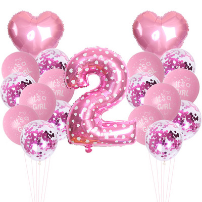 19gab 32 collu numuru balons zēniem un meitenēm daudz laimes dzimšanas dienas ballīšu dekorēšanas baloni Jubilejas bērnu dušas piederumi globos