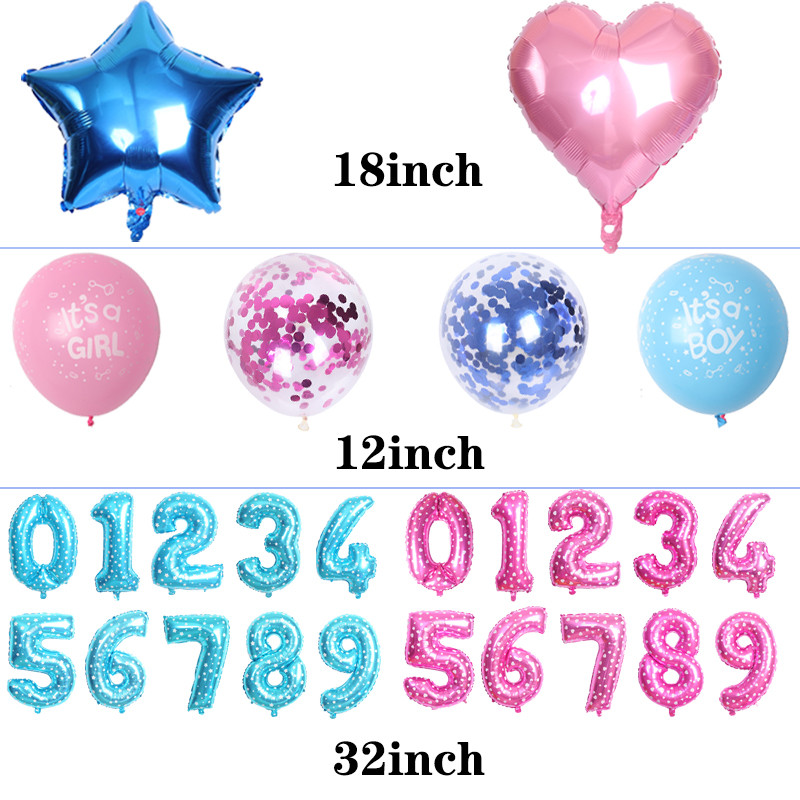 19gab 32 collu numuru balons zēniem un meitenēm daudz laimes dzimšanas dienas ballīšu dekorēšanas baloni Jubilejas bērnu dušas piederumi globos