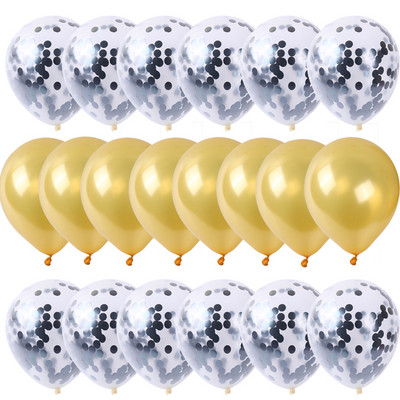 20gab / partija pērļu lateksa konfeti piepūšamo hēlija balonu festivāla dzimšanas dienas svinību dekorācijas bērniem bērnu dušas piederumi