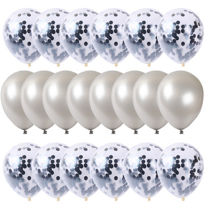 20gab / partija pērļu lateksa konfeti piepūšamo hēlija balonu festivāla dzimšanas dienas svinību dekorācijas bērniem bērnu dušas piederumi