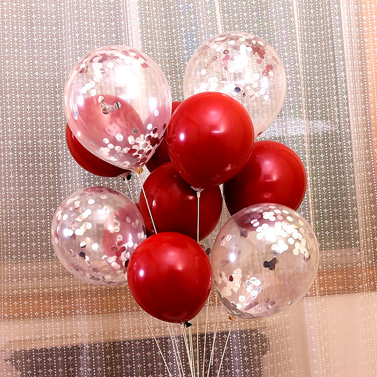 20gab / partija pērļu lateksa konfeti piepūšamo hēlija balonu festivāla dzimšanas dienas svinību dekorācijas bērniem bērnu dušas piederumi