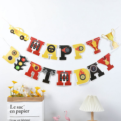 Daudzu tematisku ķekaru vītne Daudz laimes dzimšanas dienā Reklāmkarogs Bērnu duša Bērniem Meitenēm Zēniem 1. dzimšanas dienas ballīte Pieaugušajiem kāzu dekorācijas