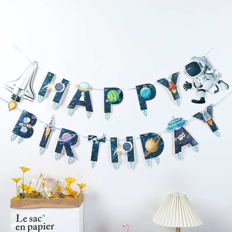 Daudzu tematisku ķekaru vītne Daudz laimes dzimšanas dienā Reklāmkarogs Bērnu duša Bērniem Meitenēm Zēniem 1. dzimšanas dienas ballīte Pieaugušajiem kāzu dekorācijas