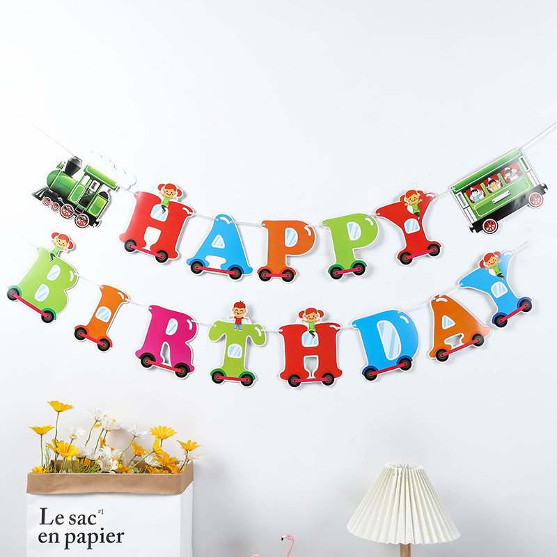 Daudzu tematisku ķekaru vītne Daudz laimes dzimšanas dienā Reklāmkarogs Bērnu duša Bērniem Meitenēm Zēniem 1. dzimšanas dienas ballīte Pieaugušajiem kāzu dekorācijas