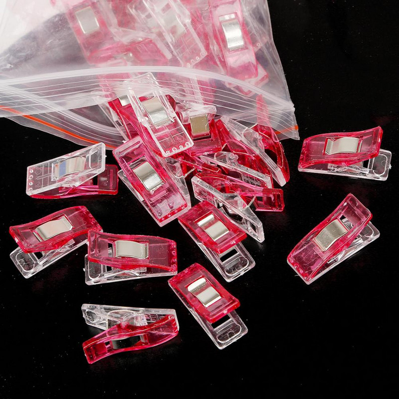 10 vnt./stal. Patchwork Siuvamosios plastikinės segtukai dygsniavimas „pasidaryk pats“ amatų mezgimo segtukas Home Tape Bias Maker Spalvoti drabužių segtukai Siuvimo įrankis