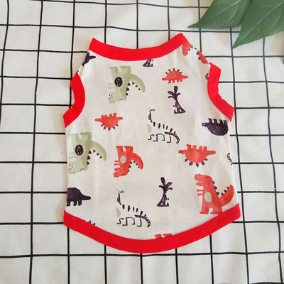 Nyári puha kutya mellény macska póló kiskutya kutyák ruhák aranyos kisállat ruhák rajzfilm kisállat ruhák alkalmi ing Kisállat Vestido Hot Sale