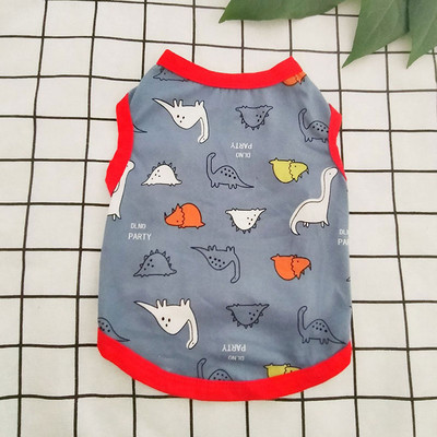 Nyári puha kutya mellény macska póló kiskutya kutyák ruhák aranyos kisállat ruhák rajzfilm kisállat ruhák alkalmi ing Kisállat Vestido Hot Sale