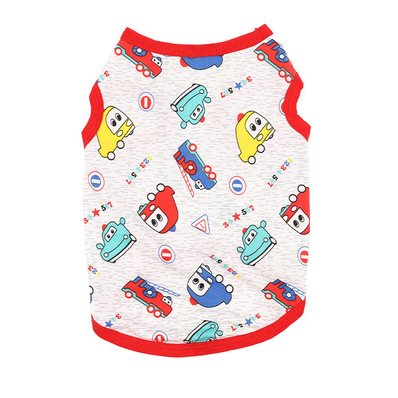 Nyári puha kutya mellény macska póló kiskutya kutyák ruhák aranyos kisállat ruhák rajzfilm kisállat ruhák alkalmi ing Kisállat Vestido Hot Sale