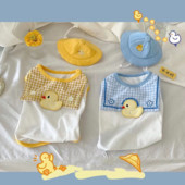 Kacsa mellény Kutyaruhák Rajzfilm Ruházat Kutyák Szuper kicsi Aranyos Chihuahua Nyomtatás Édes nyár fehér lány fiú kabalák