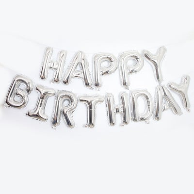 13 buc. Baloane din folie multi-tematice La mulți ani Baloane cu scrisori Banner pentru ziua de naștere pentru copii Decorații pentru prima zi de naștere pentru Baby Shower