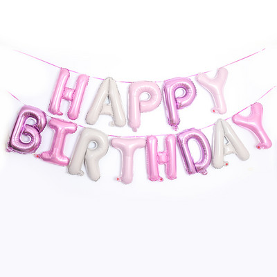 13 buc. Baloane din folie multi-tematice La mulți ani Baloane cu scrisori Banner pentru ziua de naștere pentru copii Decorații pentru prima zi de naștere pentru Baby Shower