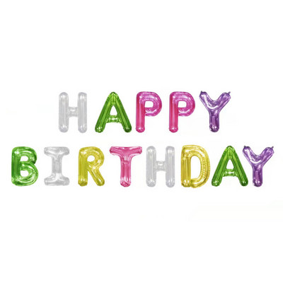 13 buc. Baloane din folie multi-tematice La mulți ani Baloane cu scrisori Banner pentru ziua de naștere pentru copii Decorații pentru prima zi de naștere pentru Baby Shower