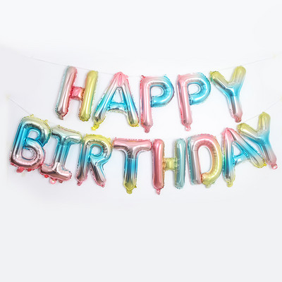 13 buc. Baloane din folie multi-tematice La mulți ani Baloane cu scrisori Banner pentru ziua de naștere pentru copii Decorații pentru prima zi de naștere pentru Baby Shower