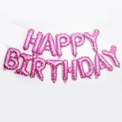 13 buc. Baloane din folie multi-tematice La mulți ani Baloane cu scrisori Banner pentru ziua de naștere pentru copii Decorații pentru prima zi de naștere pentru Baby Shower