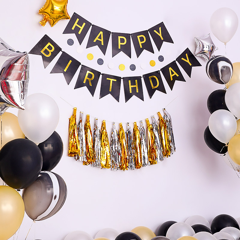 13 buc. Baloane din folie multi-tematice La mulți ani Baloane cu scrisori Banner pentru ziua de naștere pentru copii Decorații pentru prima zi de naștere pentru Baby Shower