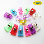 15 vnt Daugiafunkciniai siuvimo segtukai Spalvingi segtukai Plastikiniai amatai Nerimas Mezgimas Apsauginės segtukai Įvairių spalvų segtukai Popierius