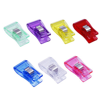 15PCS Многофункционални щипки за шиене Цветни щипки Пластмасови занаяти Плетене на една кука Плетене Безопасни щипки Разноцветни щипки за подвързване Хартия