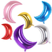 22 collu mēness zvaigzne zelta un sudraba pulveris daudz laimes dzimšanas dienā alumīnija folijas balons kāzu dzimšanas dienas svinību dekorēšana hēlija baloni