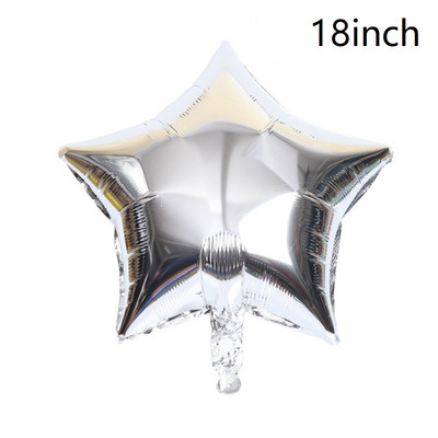 22 collu mēness zvaigzne zelta un sudraba pulveris daudz laimes dzimšanas dienā alumīnija folijas balons kāzu dzimšanas dienas svinību dekorēšana hēlija baloni