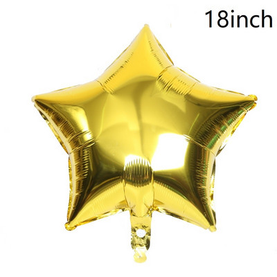 22 collu mēness zvaigzne zelta un sudraba pulveris daudz laimes dzimšanas dienā alumīnija folijas balons kāzu dzimšanas dienas svinību dekorēšana hēlija baloni