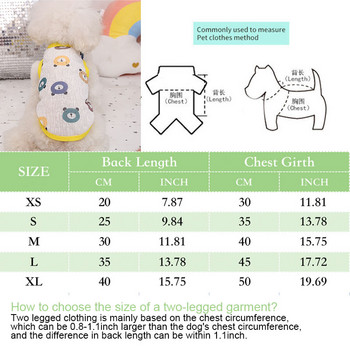Καλοκαιρινό γιλέκο σκύλου Εξαιρετικά λεπτό αναπνεύσιμο υφασμάτινο μπλουζάκι κατοικίδιων ζώων για μικρά σκυλιά Χαριτωμένα κινούμενα σχέδια για κουτάβι γάτα Φτηνά κοστούμια