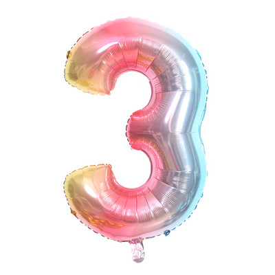 6 vnt./partija gradiento karvių balionas Naujųjų metų Kalėdų skaičius Gimtadienio vakarėlio dekoracijos Vaikų vienaragio vakarėlio vestuvių balionai