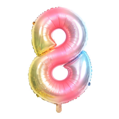 6 vnt./partija gradiento karvių balionas Naujųjų metų Kalėdų skaičius Gimtadienio vakarėlio dekoracijos Vaikų vienaragio vakarėlio vestuvių balionai