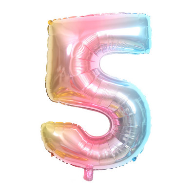 6 vnt./partija gradiento karvių balionas Naujųjų metų Kalėdų skaičius Gimtadienio vakarėlio dekoracijos Vaikų vienaragio vakarėlio vestuvių balionai