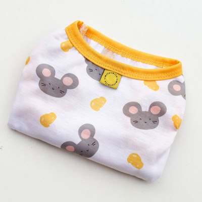 Karikatūra Korejas stila Suņu Apģērbi Kucēns Jorkšīras Čivavas Veste T-krekls Mājdzīvnieki Kaķu kostīmi Piederumi Maziem Suņiem Dāvana Plāns un viegls