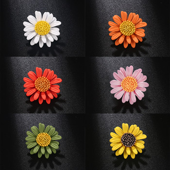 Κομψά vintage σμάλτο φυτά λουλούδια Daisy καρφίτσα για γυναίκες και άνδρες γιακά καρφίτσες Αξεσουάρ Δώρα για ζευγάρια κοσμήματα