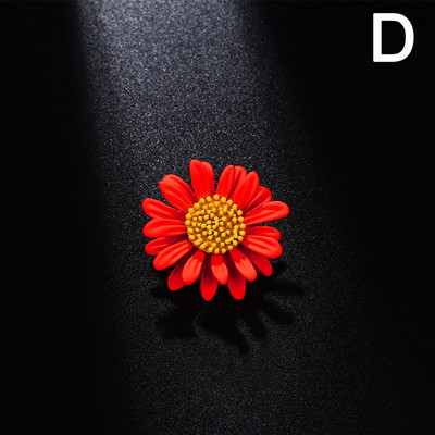 Elegáns vintage zománcozott növény virágok százszorszép bross nőknek és férfiaknak nyakörv brossok kiegészítők páros ékszerek ajándékok