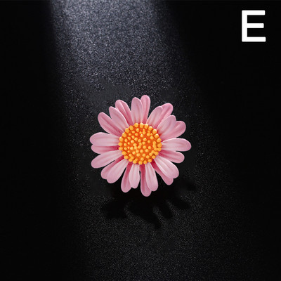 Elegáns vintage zománcozott növény virágok százszorszép bross nőknek és férfiaknak nyakörv brossok kiegészítők páros ékszerek ajándékok