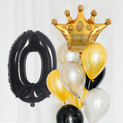 7 ks 32-palcové číslo koruny fóliové balóny chlapec dievča narodeninový darček párty svadobná párty dekorácie detská oslava detské hračky svadobný deň