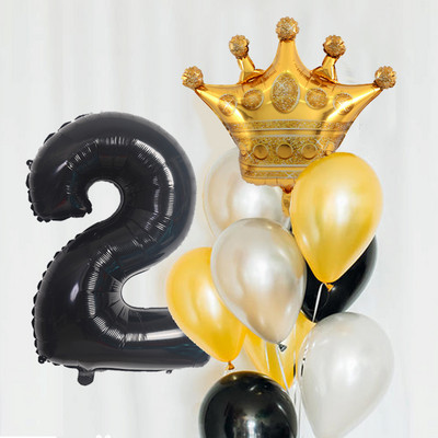 7 ks 32-palcové číslo koruny fóliové balóny chlapec dievča narodeninový darček párty svadobná párty dekorácie detská oslava detské hračky svadobný deň
