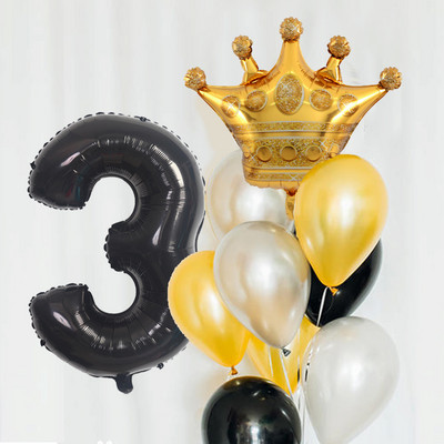 7 ks 32-palcové číslo koruny fóliové balóny chlapec dievča narodeninový darček párty svadobná párty dekorácie detská oslava detské hračky svadobný deň