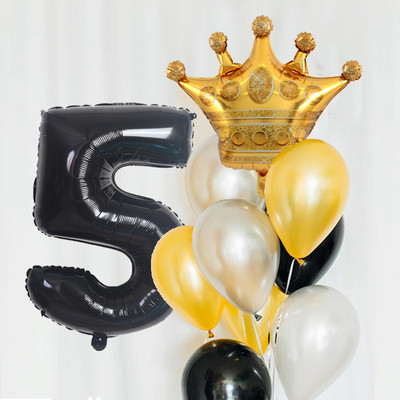 7 ks 32-palcové číslo koruny fóliové balóny chlapec dievča narodeninový darček párty svadobná párty dekorácie detská oslava detské hračky svadobný deň