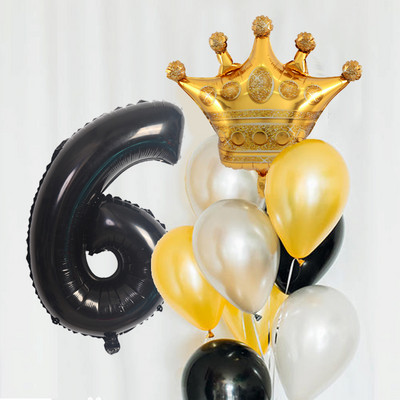 7 ks 32-palcové číslo koruny fóliové balóny chlapec dievča narodeninový darček párty svadobná párty dekorácie detská oslava detské hračky svadobný deň