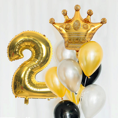 7 ks 32-palcové číslo koruny fóliové balóny chlapec dievča narodeninový darček párty svadobná párty dekorácie detská oslava detské hračky svadobný deň