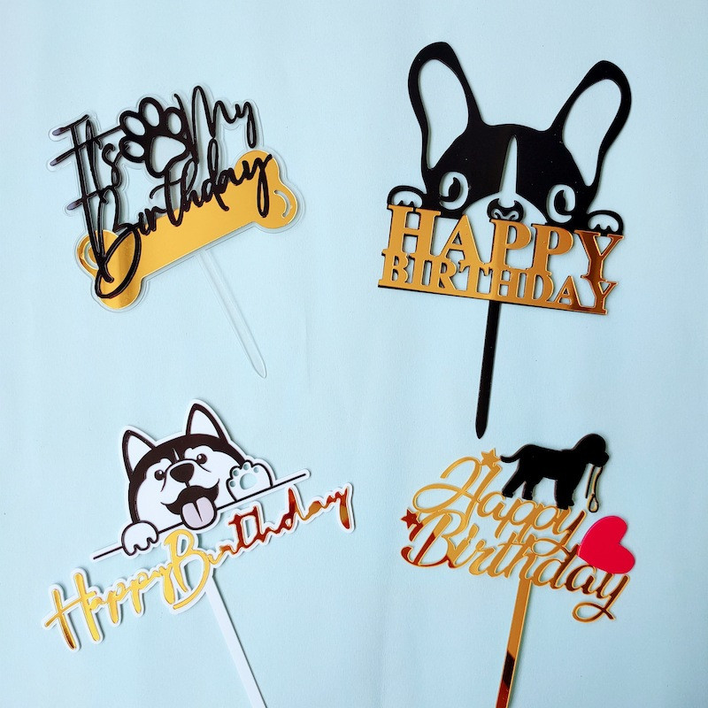 Uus teema Loomad Palju õnne sünnipäevaks koogitops Multifilm Kaelkirjak Luik Koerad Kassid Koogitops beebi sünnipäevapeoks koogikaunistusteks