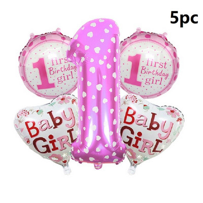 14 ks/sada dievčenských 32-palcových ružových narodeninových balónov s číslom 0-9, dekorácie na narodeninovú párty, detské balóny na výročie, bábätko